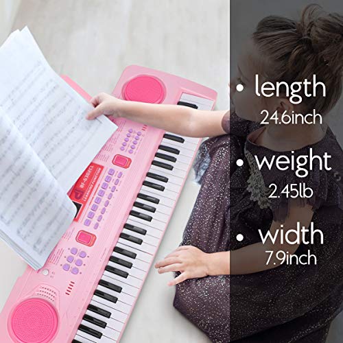 WOSTOO Electric Keyboard Piano for Kids-Portable 61 Key Electronic